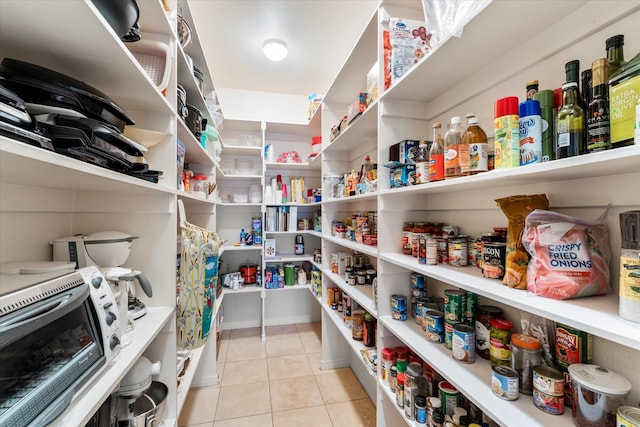 view of pantry