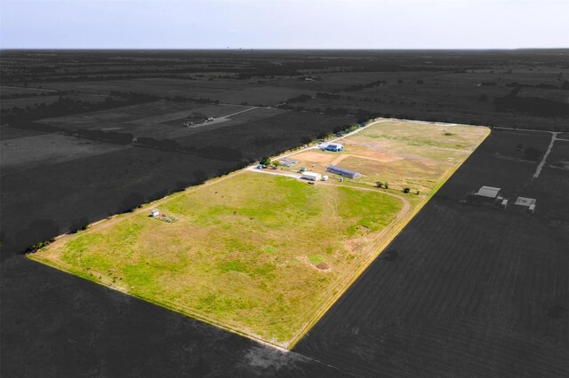 bird's eye view with a rural view