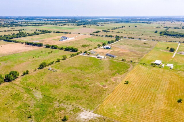 aerial view with a rural view