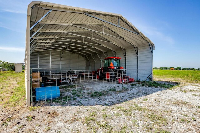 view of outdoor structure featuring a detached carport