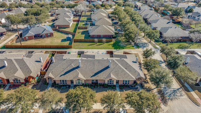 bird's eye view with a residential view