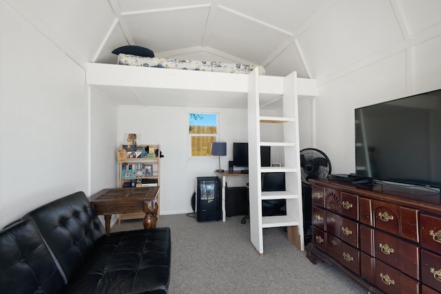 interior space with lofted ceiling