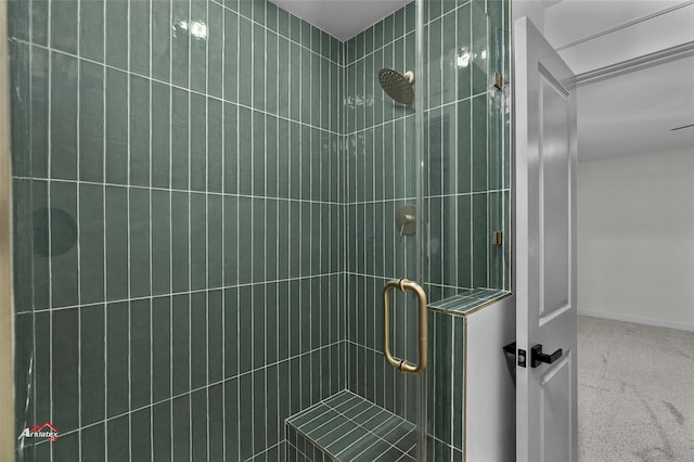 full bath with a stall shower