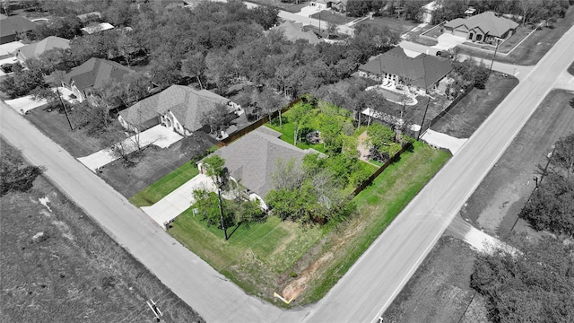 bird's eye view featuring a residential view