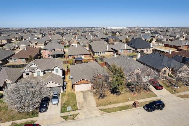 aerial view featuring a residential view