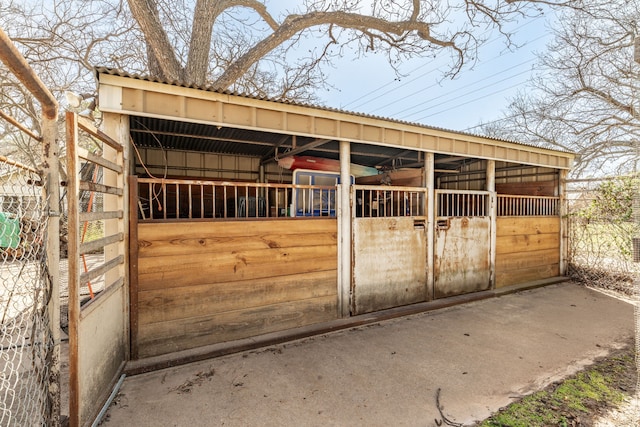 view of stable