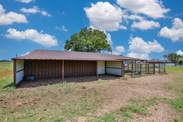 view of outbuilding featuring an exterior structure and an outdoor structure