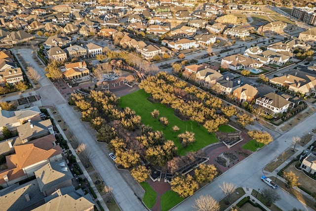 bird's eye view with a residential view