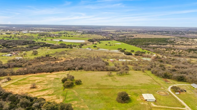 bird's eye view featuring a rural view