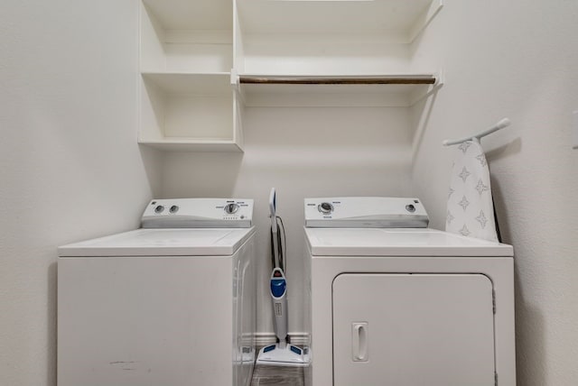 laundry area with laundry area and washer and dryer