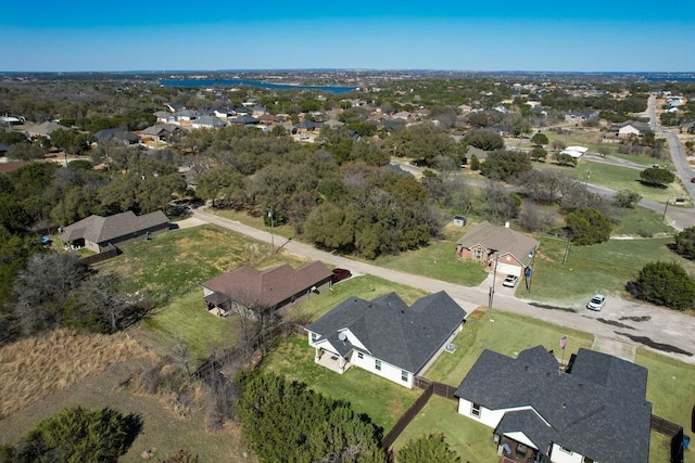 aerial view featuring a residential view