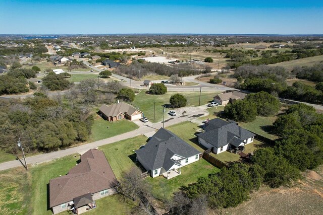 bird's eye view with a residential view