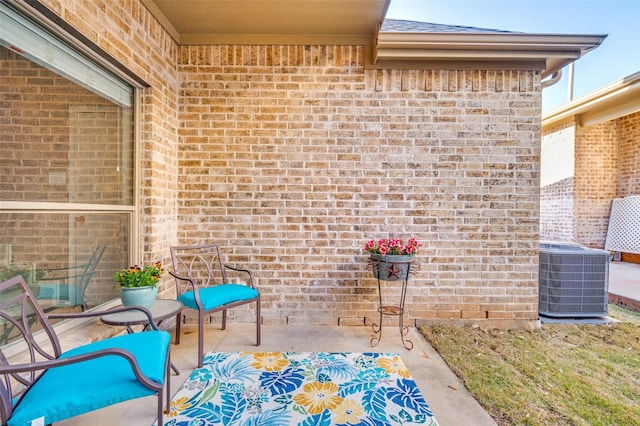 view of patio / terrace featuring central AC unit