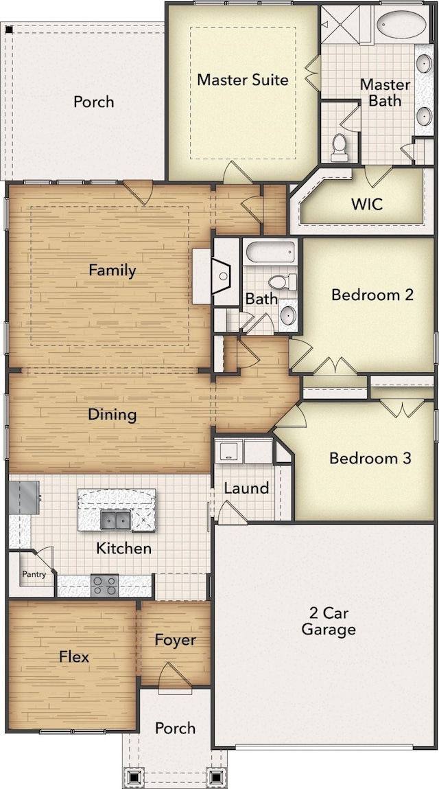 1412 Cedar Trl, Azle, TX 76020 - property floor plan