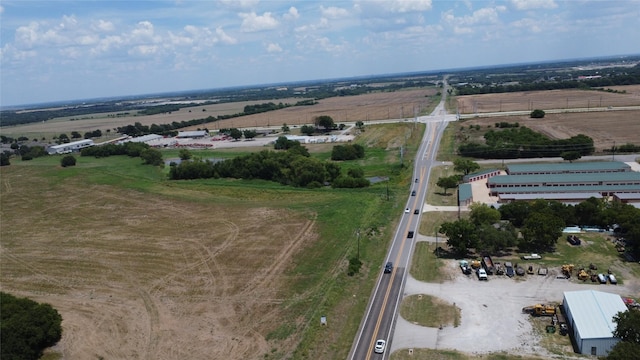 aerial view featuring a rural view