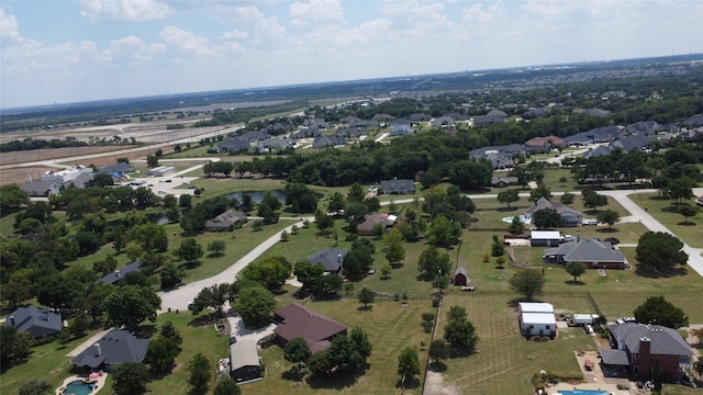 aerial view featuring a residential view