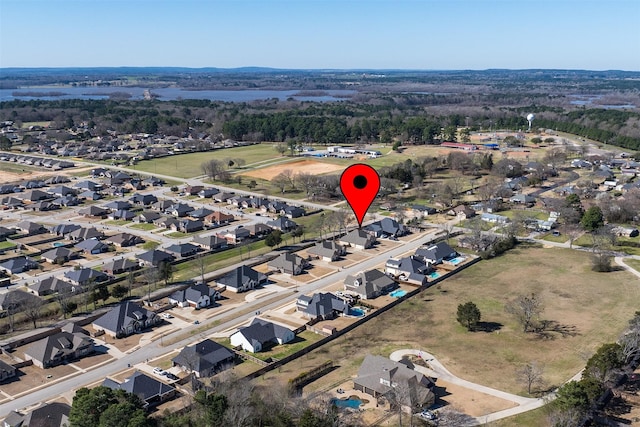 bird's eye view featuring a residential view