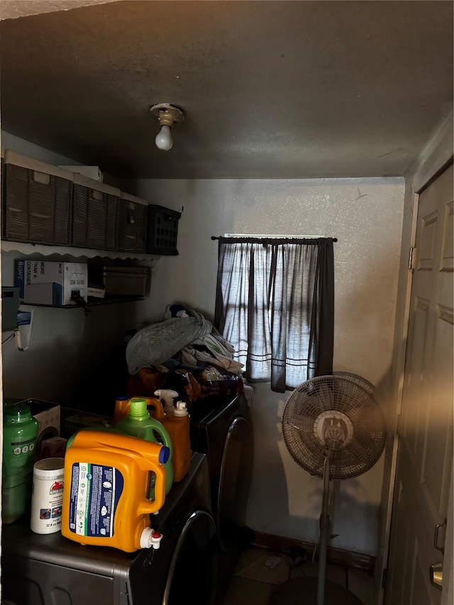 interior space featuring independent washer and dryer