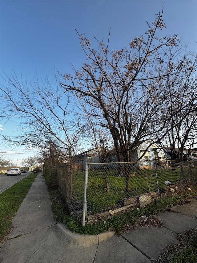 exterior space with fence