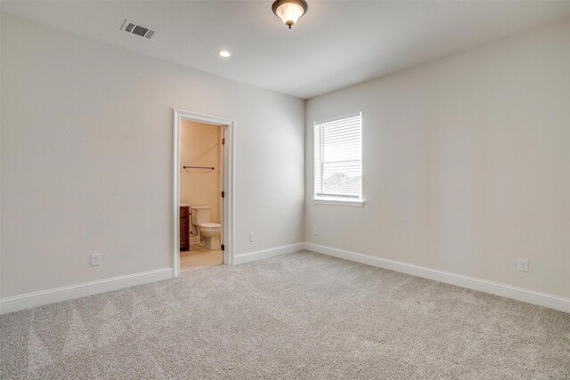 full bathroom with visible vents, toilet, shower / tub combination, tile patterned floors, and vanity