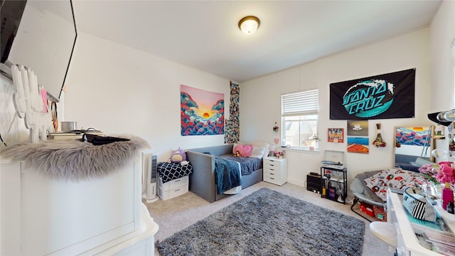 bedroom featuring carpet floors