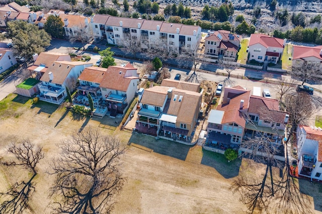 bird's eye view with a residential view