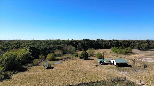 bird's eye view featuring a rural view