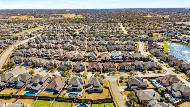 drone / aerial view featuring a residential view