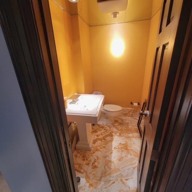 bathroom featuring toilet