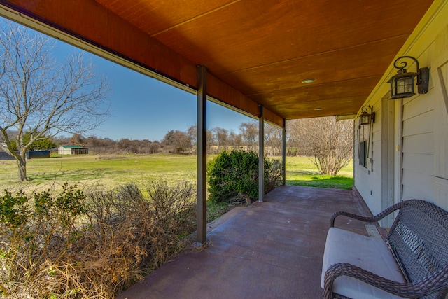 view of patio / terrace featuring covered porch