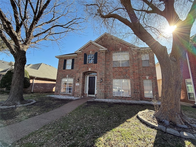 view of front of property with brick siding