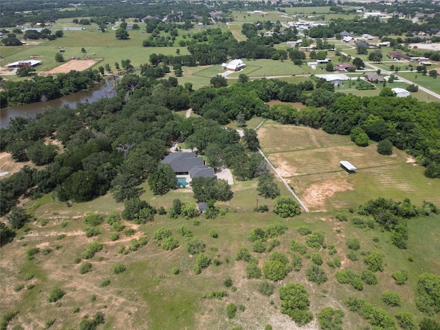 218 Fairview Ct, Decatur, TX 76234 - aerial overview of property's location featuring rural landscape, a tree filled landscape, and a nearby body of water
