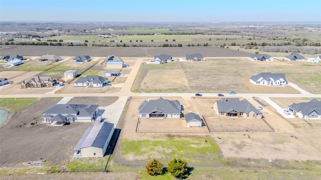 drone / aerial view with a residential view