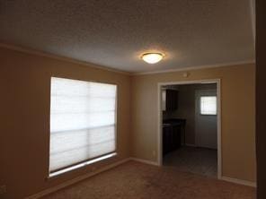 unfurnished room featuring crown molding and baseboards