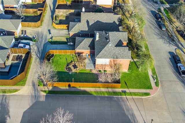 bird's eye view featuring a residential view