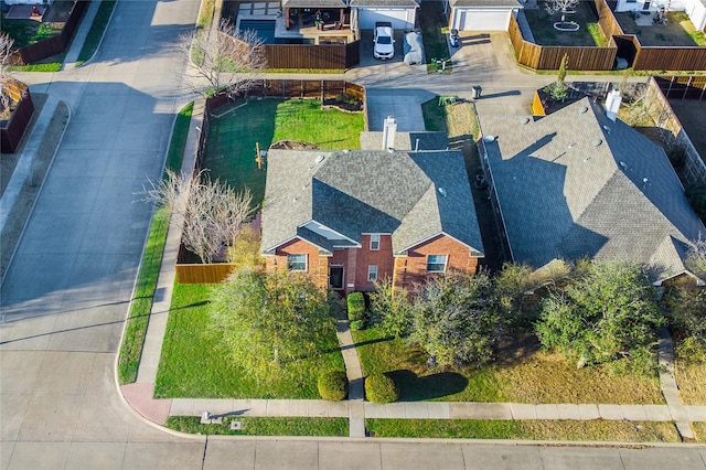 bird's eye view featuring a residential view