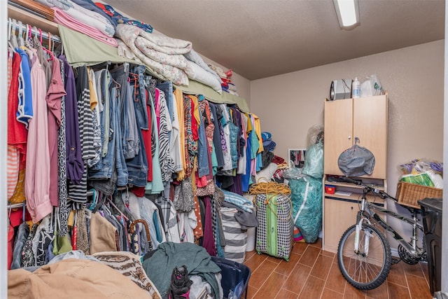8308 Doreen Ave, Fort Worth, TX 76116 - spacious closet with wood tiled floors