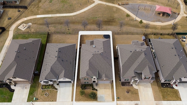 birds eye view of property featuring a residential view