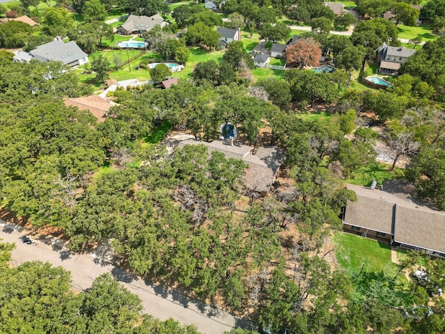 aerial view featuring a residential view