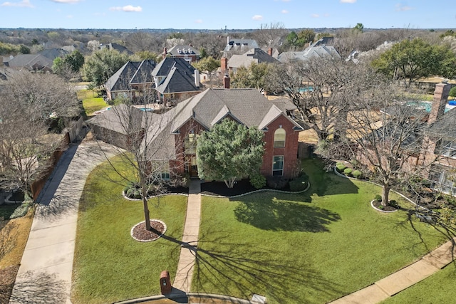 birds eye view of property featuring a residential view