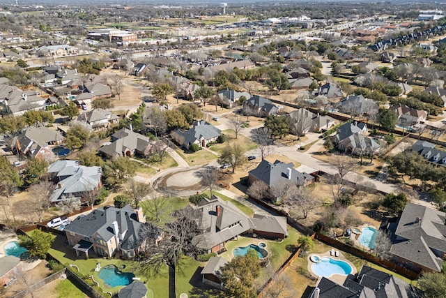 birds eye view of property featuring a residential view