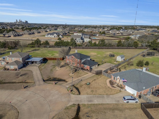 drone / aerial view featuring a residential view