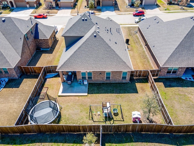 drone / aerial view featuring a residential view