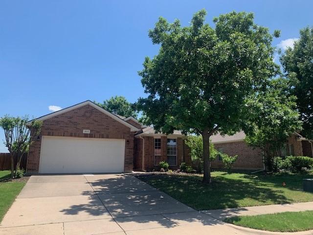 1013 Vista View Dr, Burleson, TX 76028 - ranch-style house featuring brick siding, a garage, a front lawn, and concrete driveway