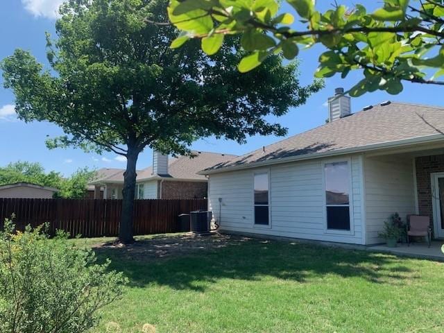 1013 Vista View Dr, Burleson, TX 76028 - view of yard with fence and central AC