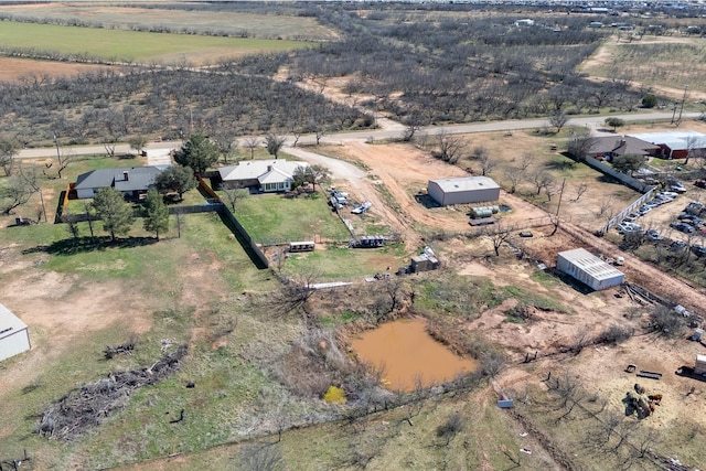 bird's eye view featuring a rural view