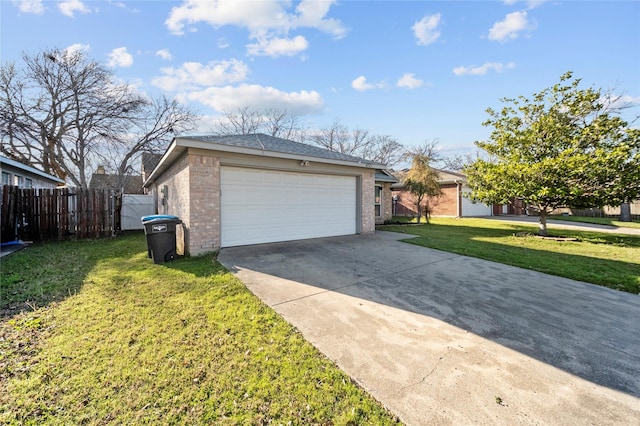 garage featuring fence