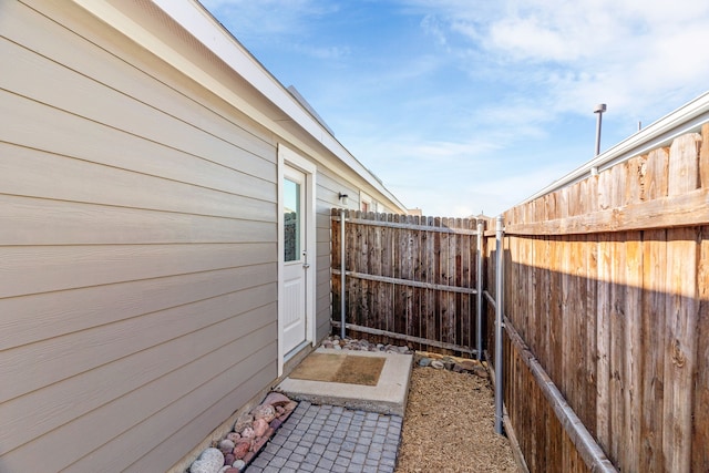 view of patio / terrace with fence