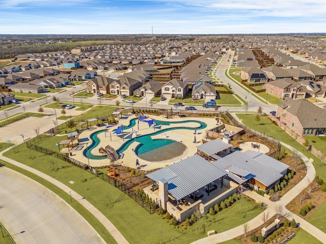 aerial view featuring a residential view