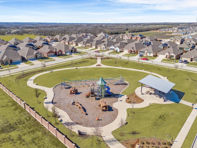 birds eye view of property featuring a residential view